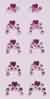Nail Bindi Hearts and more (Rosa)