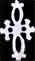 Cross gothic silver