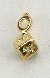 Nagel Piercing W�rfel Gold