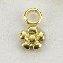 Nagel Piercing Blume Gold