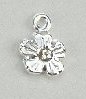 Nail piercing flower silver Nail piercing flower silver