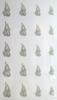 Nail Sticker Flamme Silber